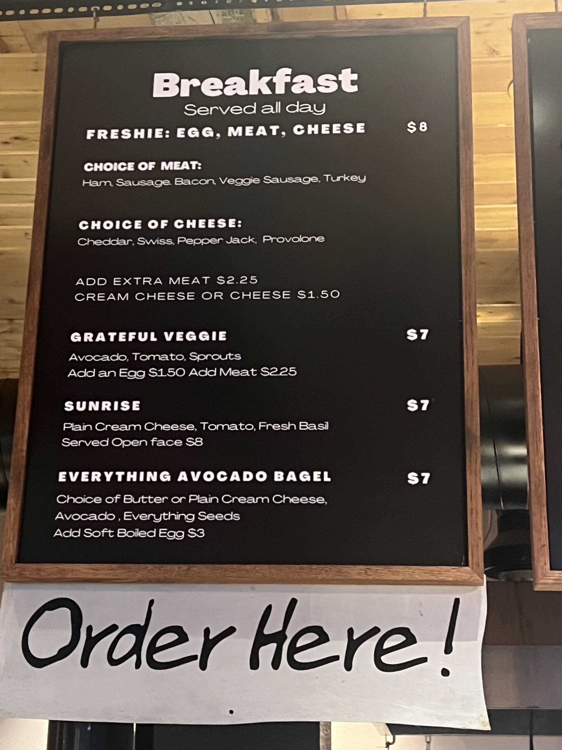 Freshies menu deals