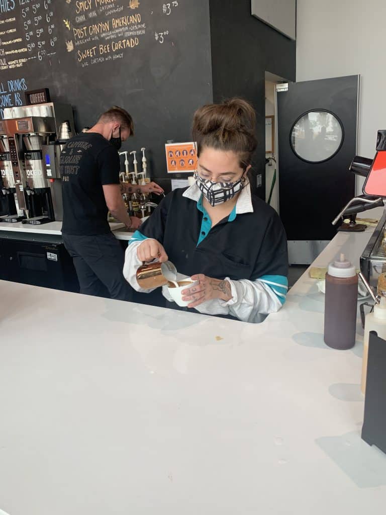 Baristas at Stoked Hood River, OR.