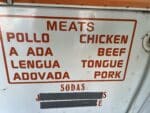 Meats available at El Monte Taqueria Hood River