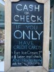 Cash or Check Mikes Ice Cream Hood River