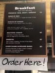 Menu at Freshies
