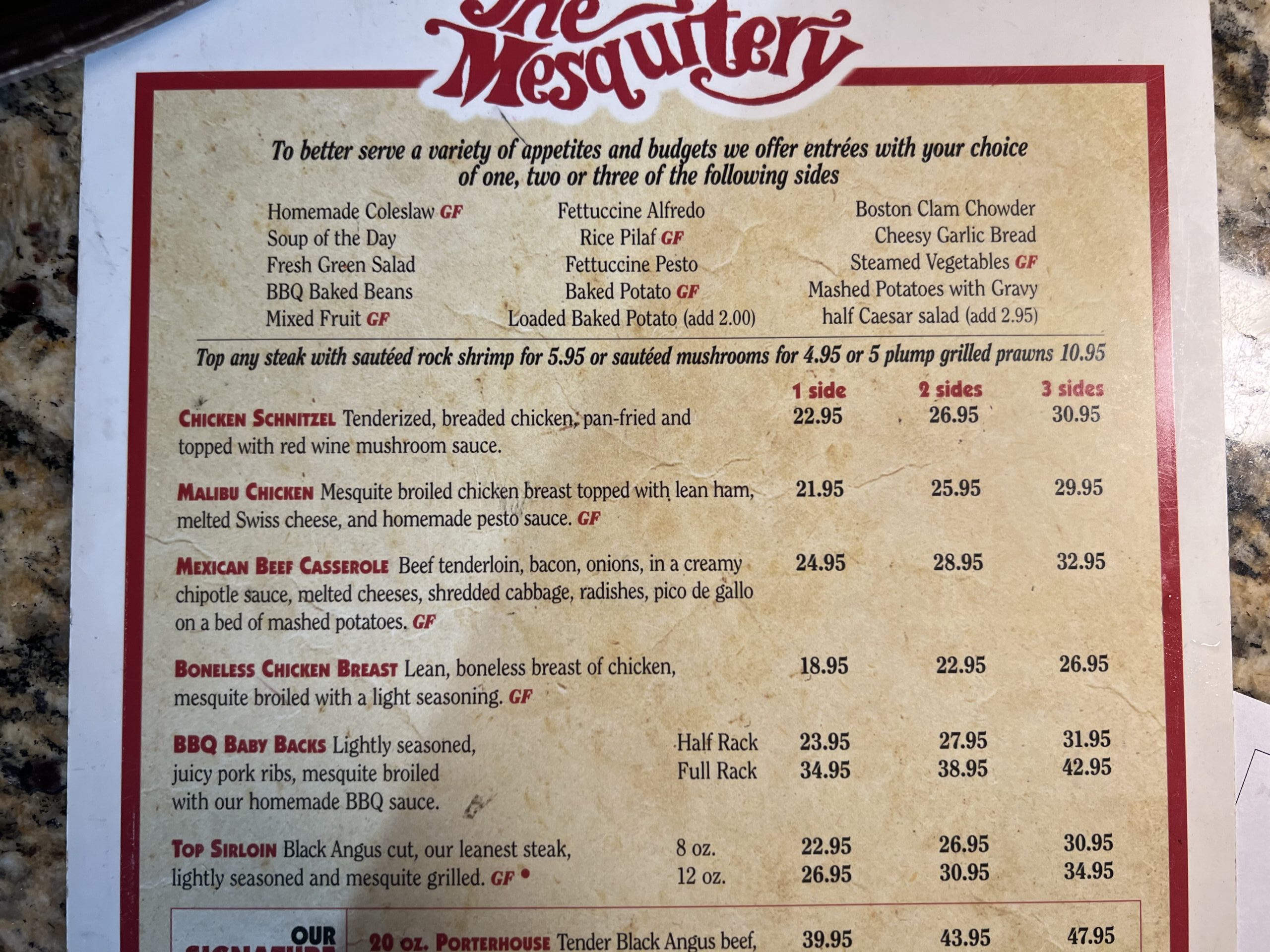 Dishes and menu items at The Mesquitery in Hood River
