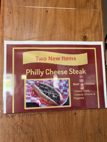 New Philly Cheese steak available at Twin Peaks Hood River