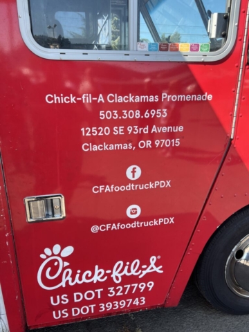 Chick Fil A Hood River info and contact