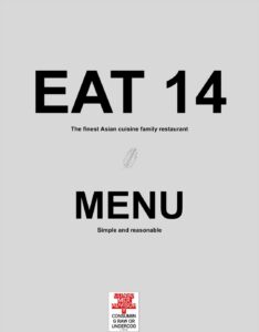 Eat 14 new menu!