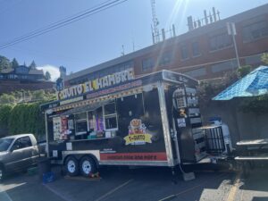 T Quito El Hambre in Hood River Food Truck, next to the old Hood River News