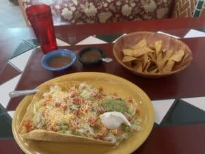 Taco Salad at Los Puerto De Los Angeles in Hood River -- January 2026