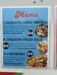 A Taste of Thailand Menu (7,8, and 9)
