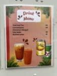 A Taste of Thailand Drink Menu -- January 2026