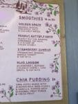 Blush River Bowls Menu for Smoothies