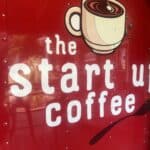 Start Up Coffee Logo and Sign in Hood River -- August 2026