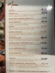 Printed menu page at Mi Lindo Colima in Odell, Oregon showing tacos, burritos, sopes colima, quesadillas, quesabirrias, tortas and tacos dorados with prices