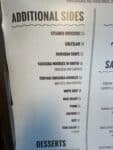 Lilos BBQ additional sides menu with Hood River restaurant address and side dish listings
